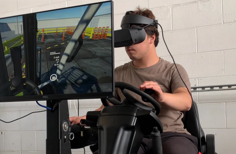 Whiti Cadet on VR Simulator